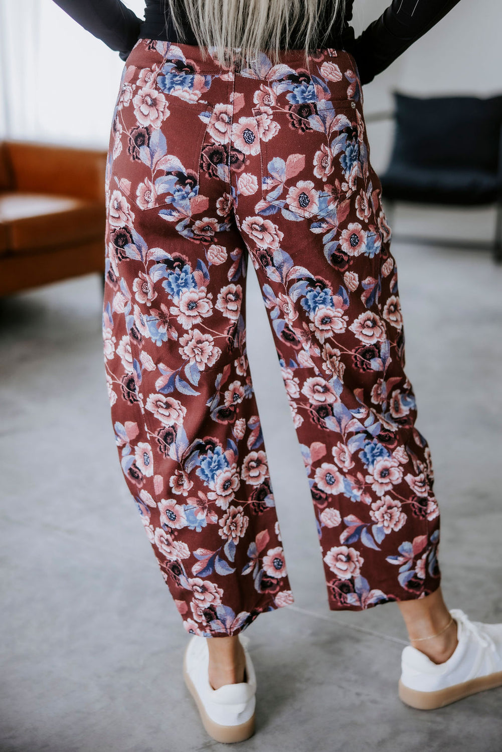 Averi Floral Barrel Pants