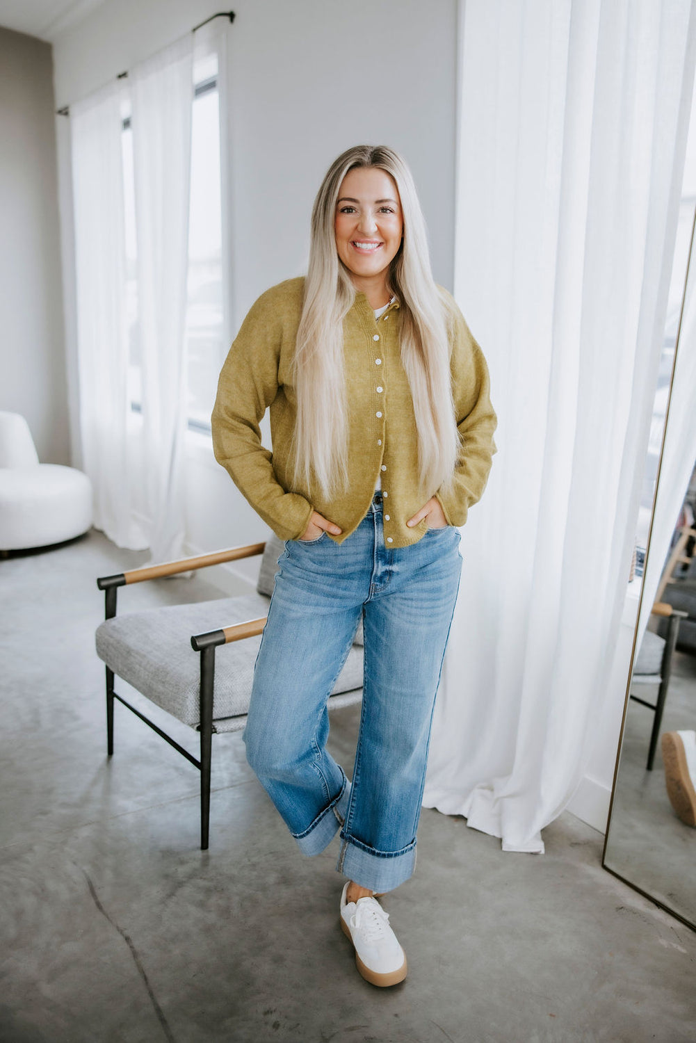 Soft Start Button Down Cardigan