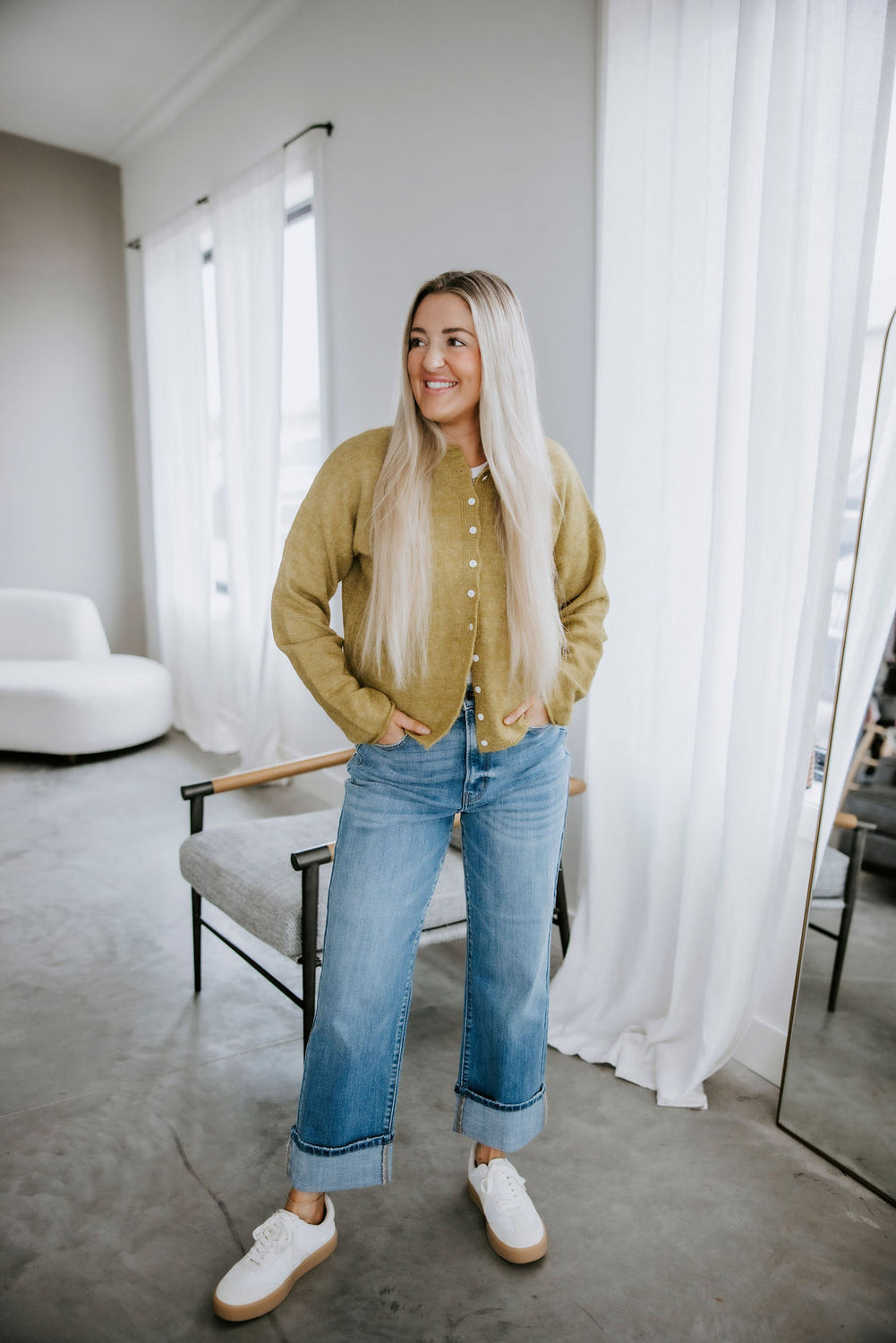 Soft Start Button Down Cardigan