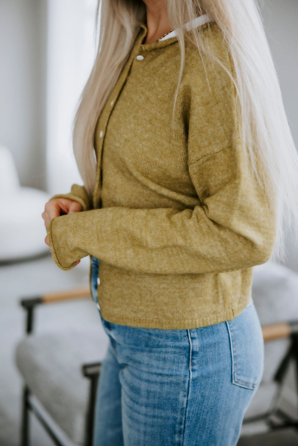 Soft Start Button Down Cardigan