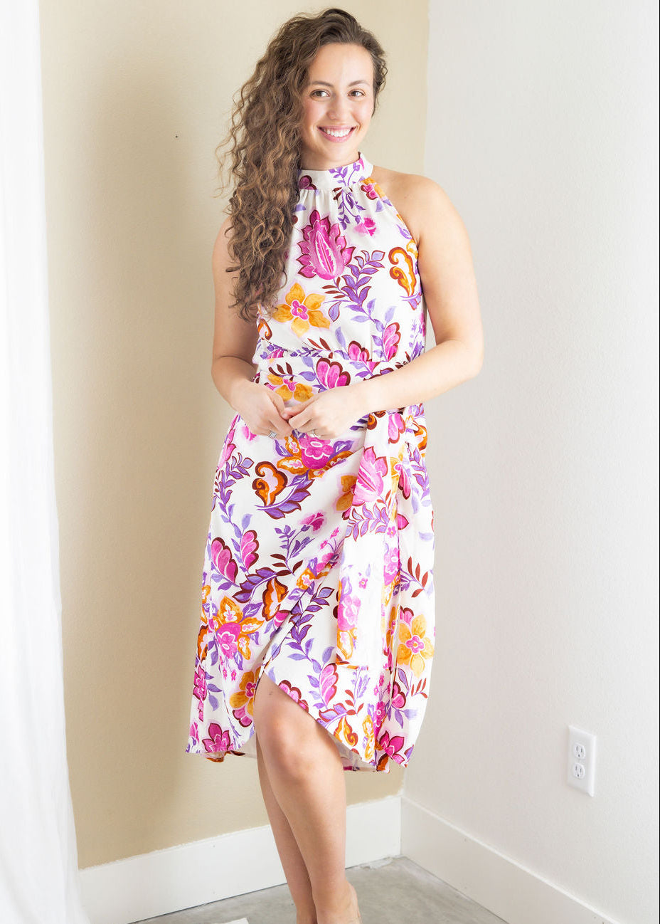 Harper Floral Wrap Dress