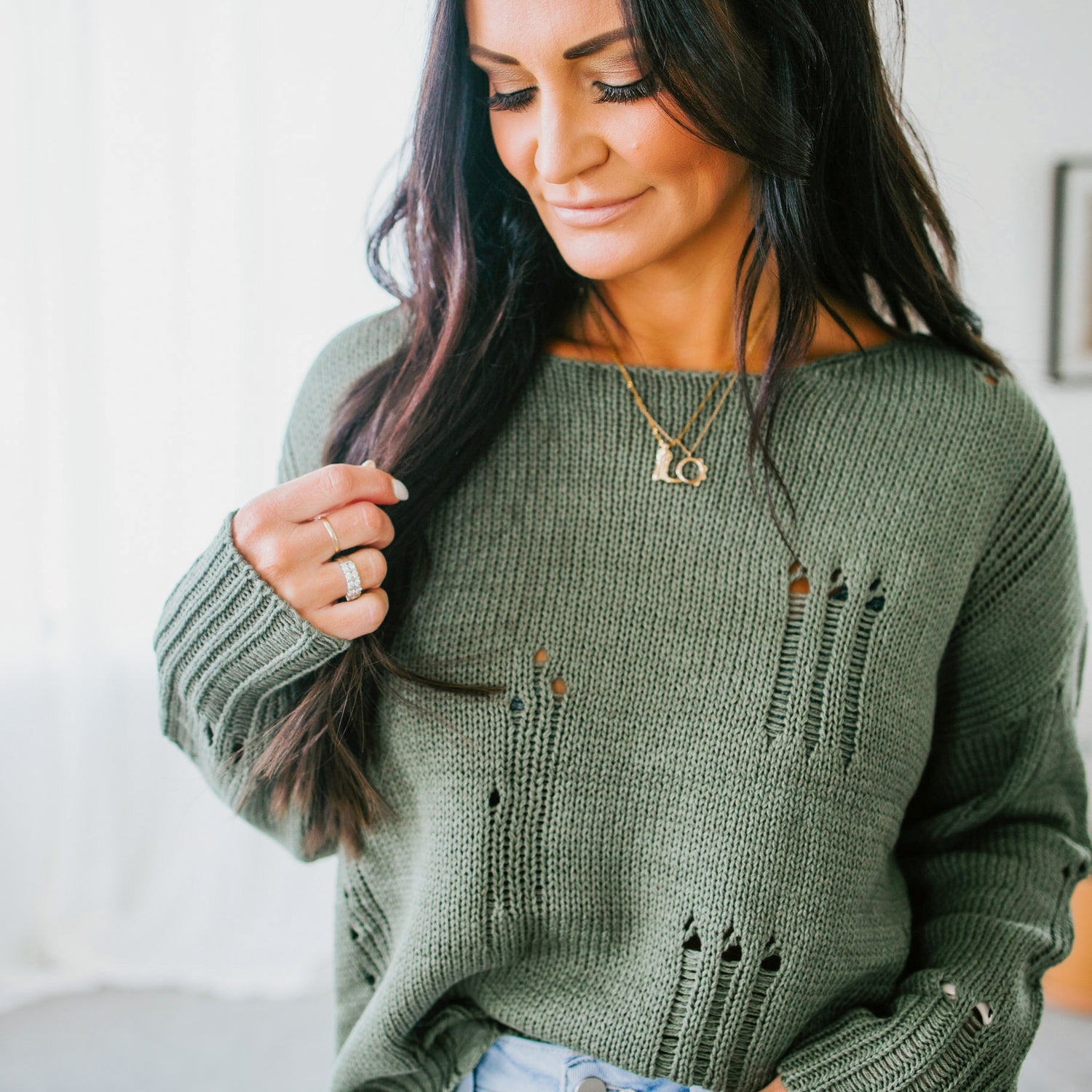 Rhena Distressed Sweater