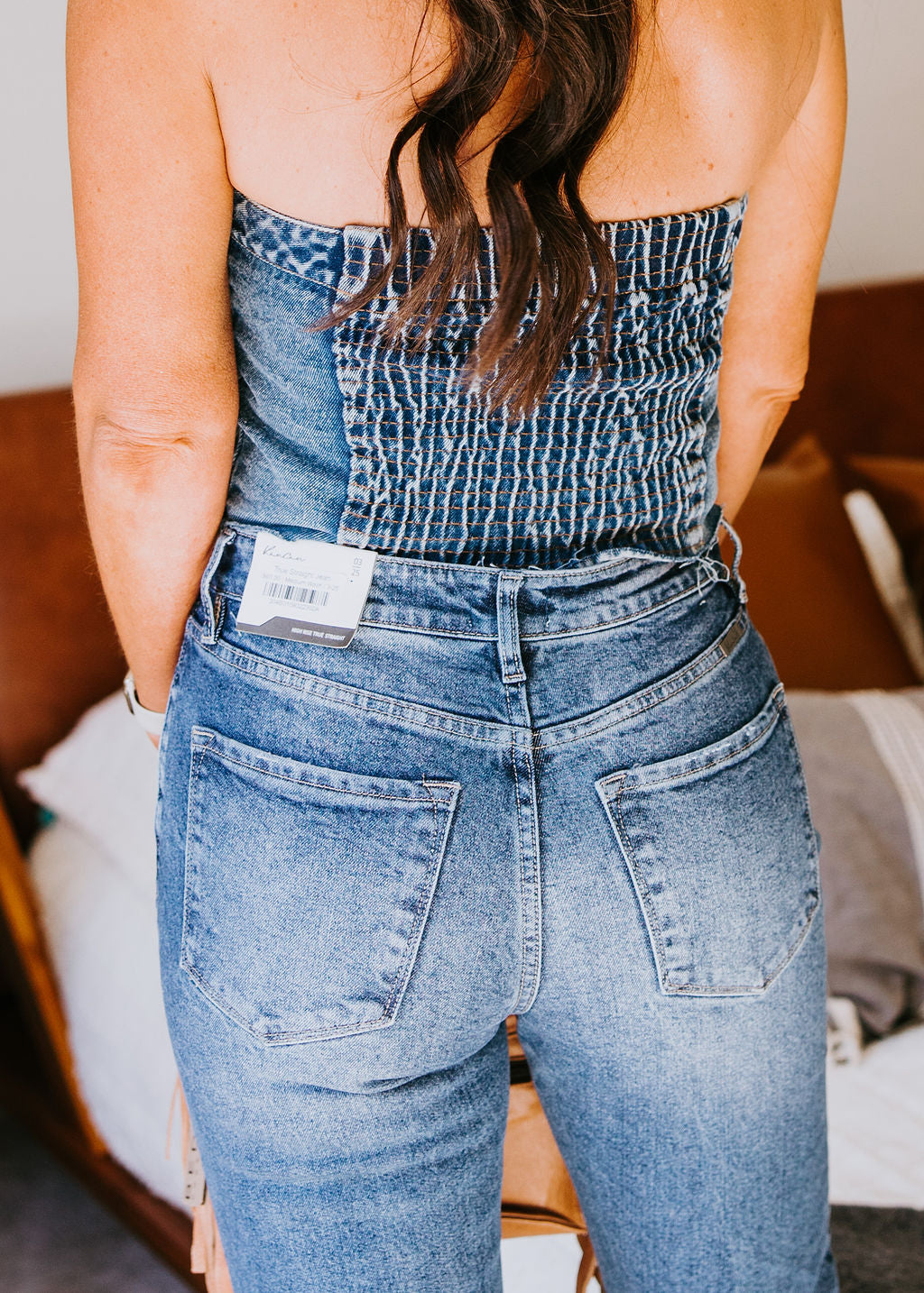 Kaylani Denim Corset Top