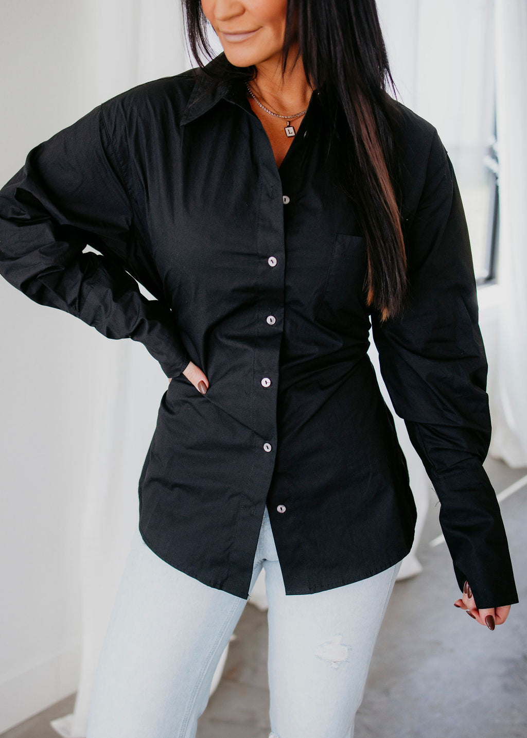 image of Giada Button Down Top