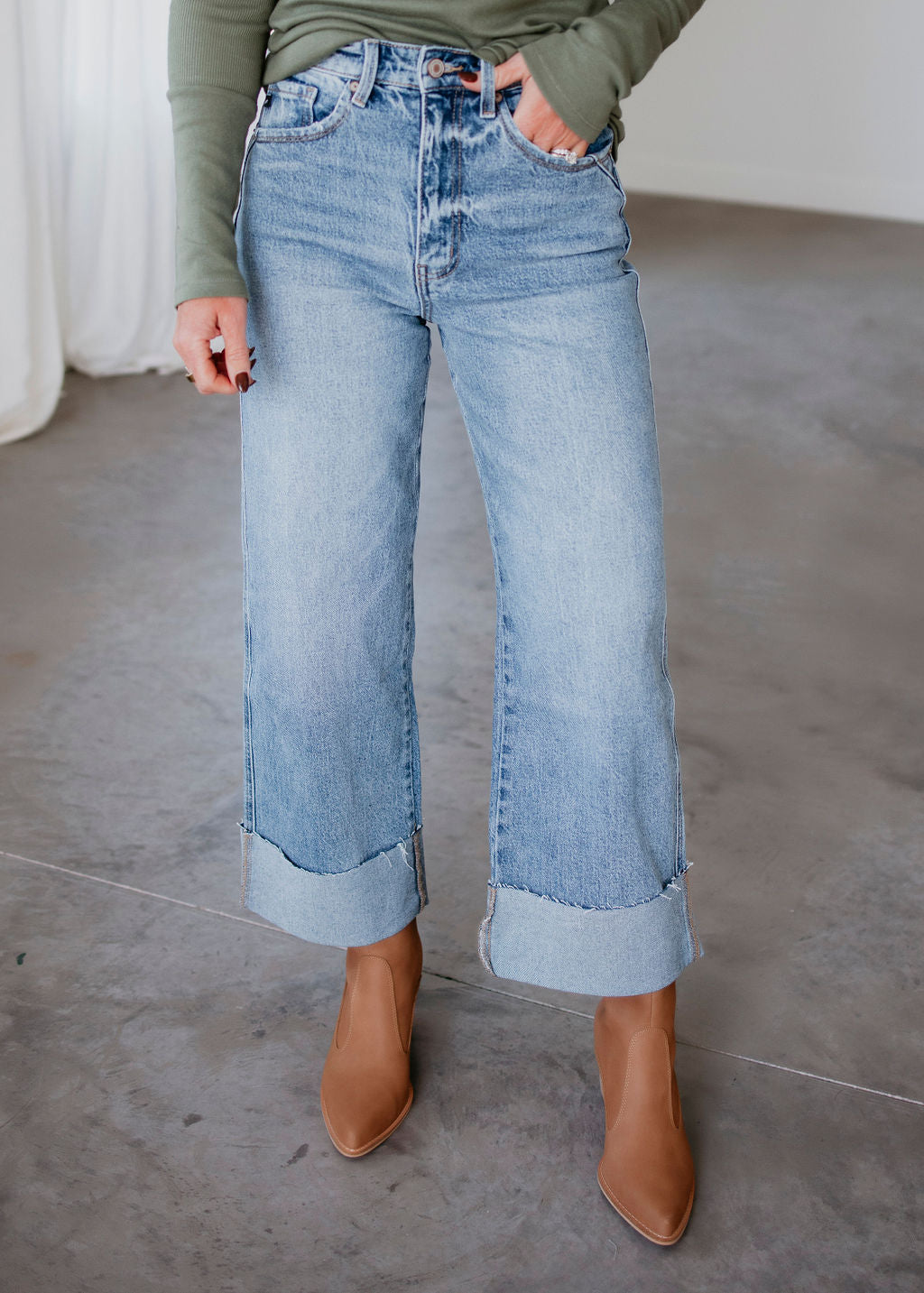 image of Leah KanCan Wide Leg Jean