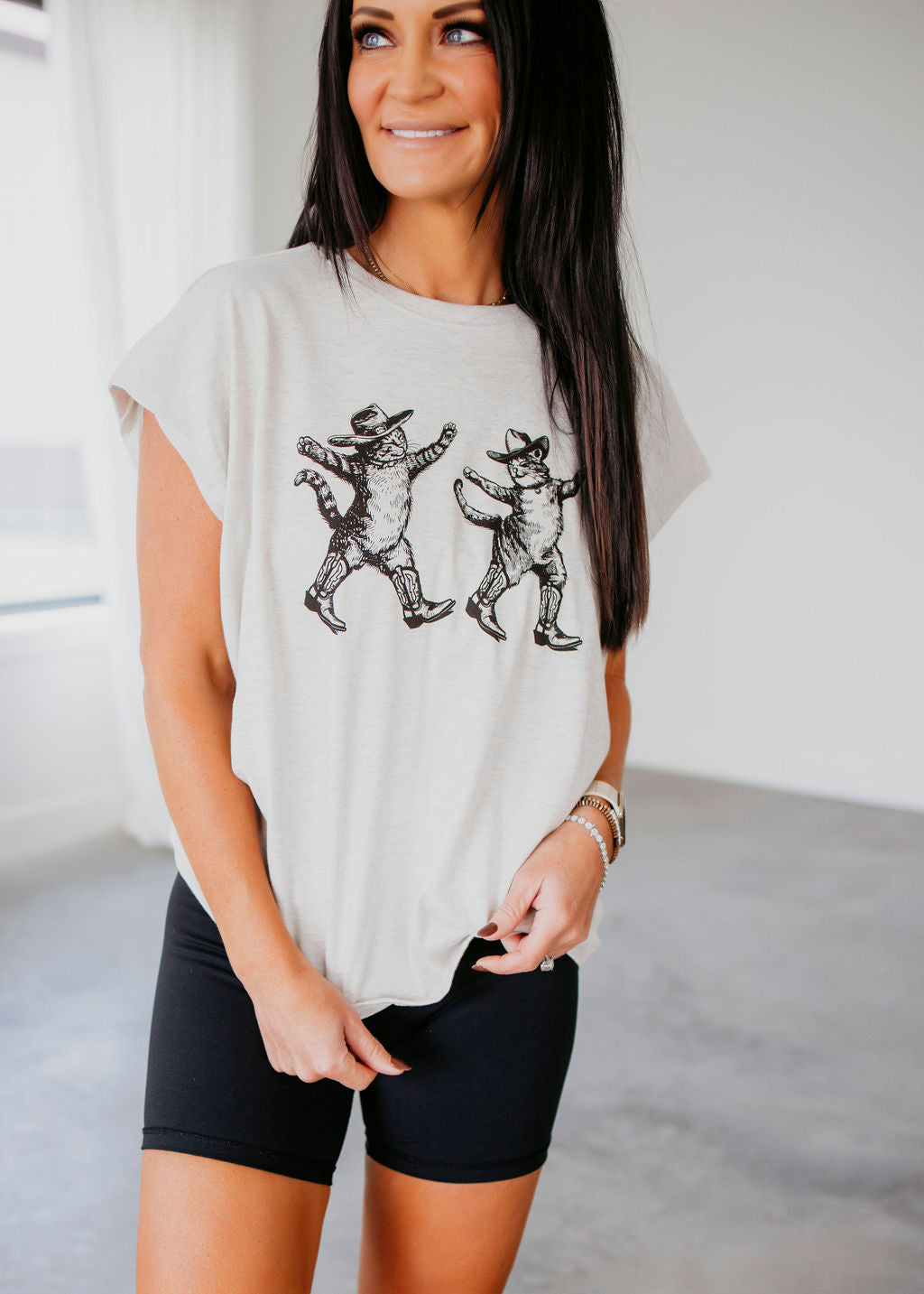 image of Dancing Cowboy Kitties Tee