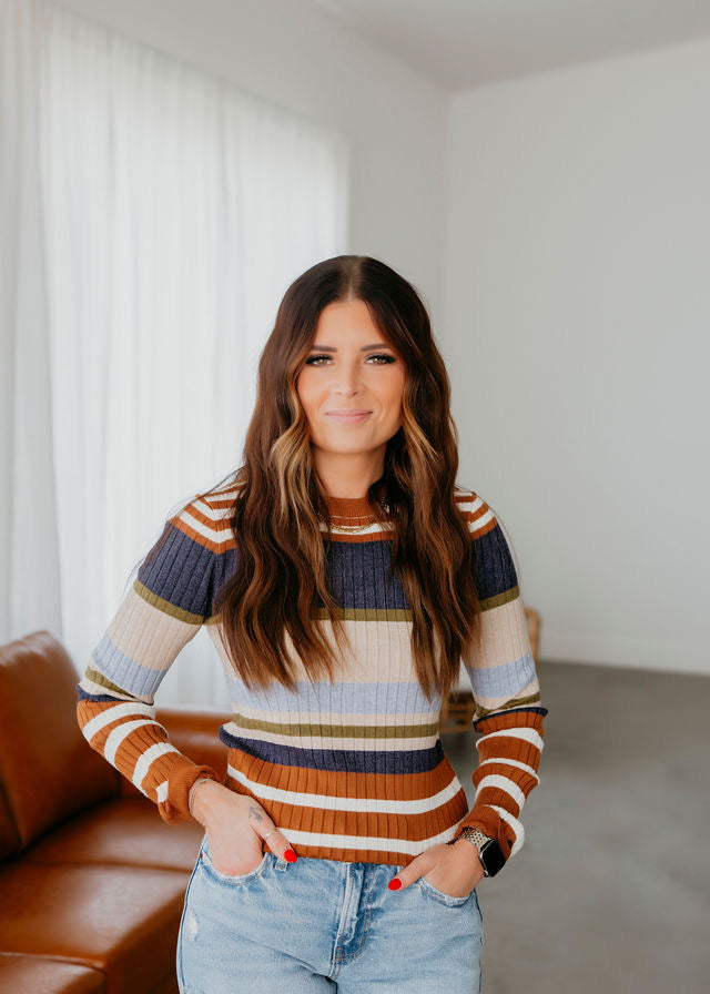 Ashlie Striped Sweater