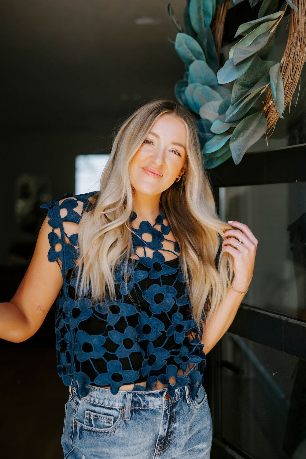 Jeanie Floral Lace Top