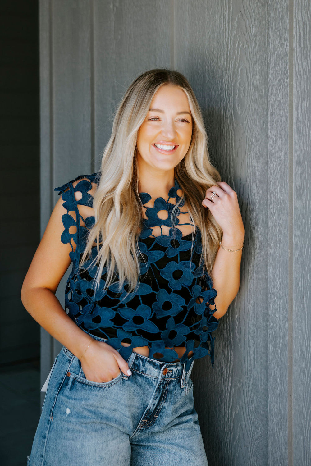 Jeanie Floral Lace Top