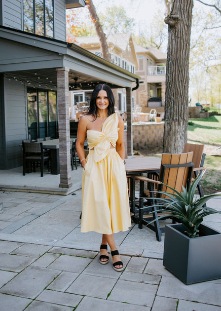 Nicki Bow Midi Dress | Lauriebelles Nicki Bow Midi Dress | Lauriebelles