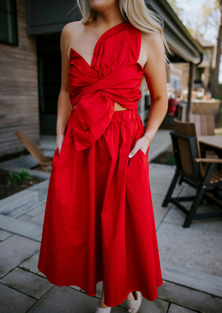 Nicki Bow Midi Dress | Lauriebelles Nicki Bow Midi Dress | Lauriebelles