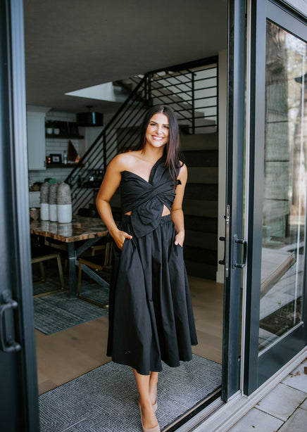 Nicki Bow Midi Dress | Lauriebelles Nicki Bow Midi Dress | Lauriebelles