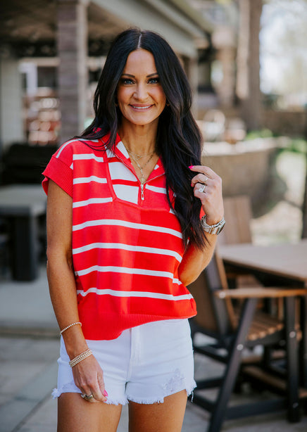 Khea Colorblock Striped Pullover Top