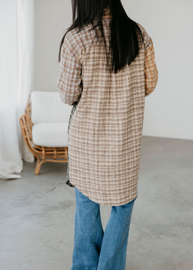Justeena Plaid Shacket