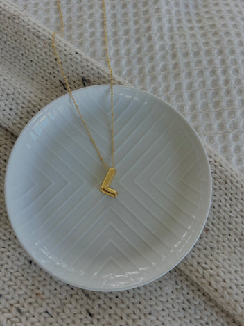 Bubble Initial Necklace