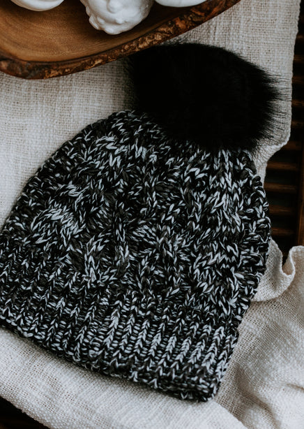 Sevin Pom Knit Beanie