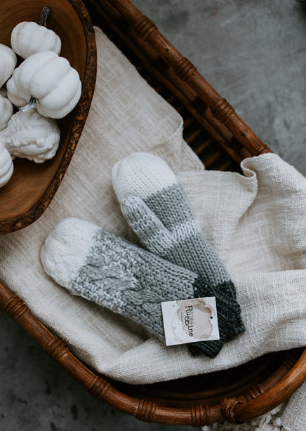 Bundled Up Cable Knit Mittens