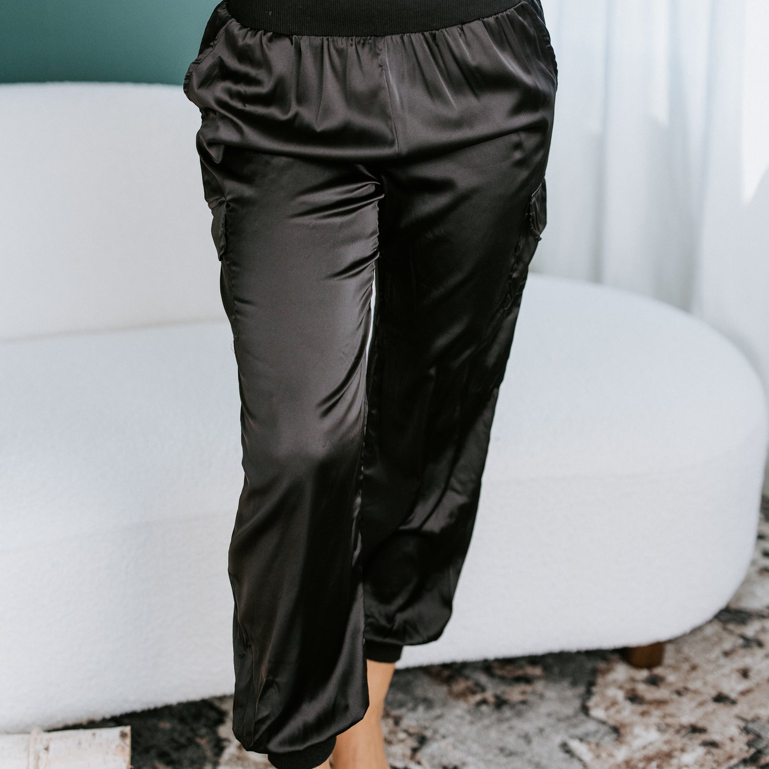 Kerby Satin Cargo Pants