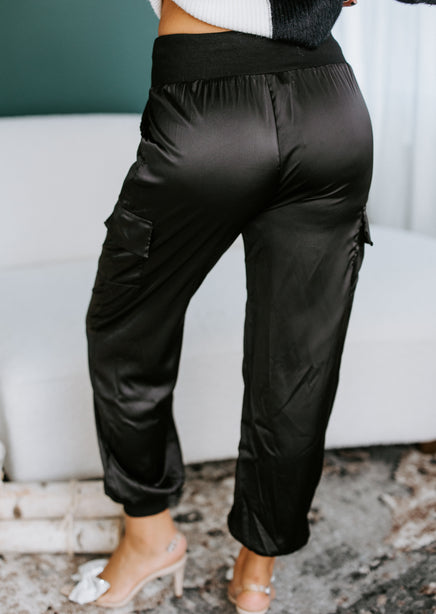 Kerby Satin Cargo Pants – Lauriebelles