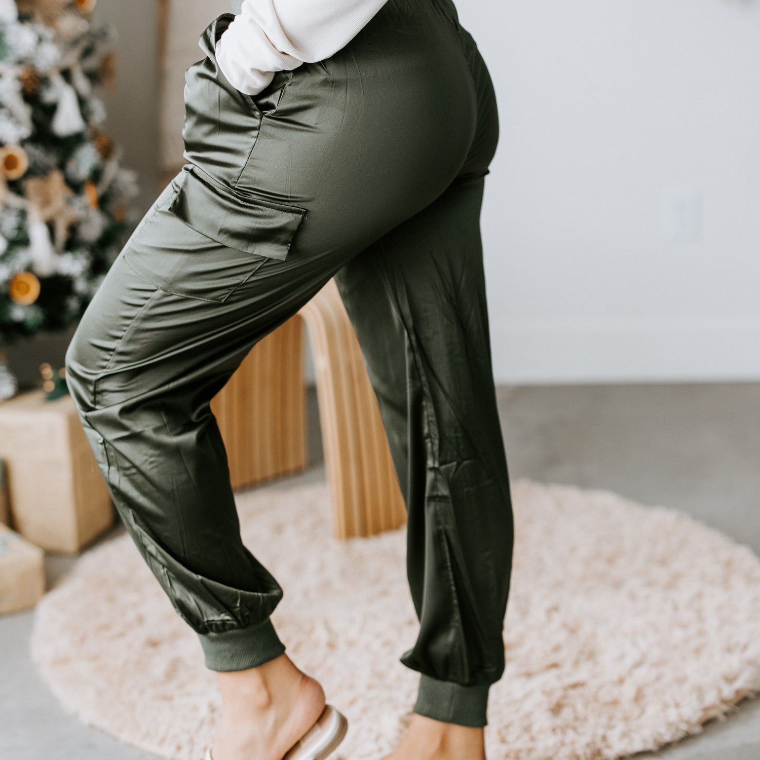 Kerby Satin Cargo Pants