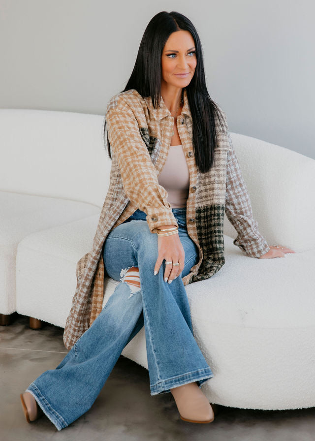 Justeena Plaid Shacket