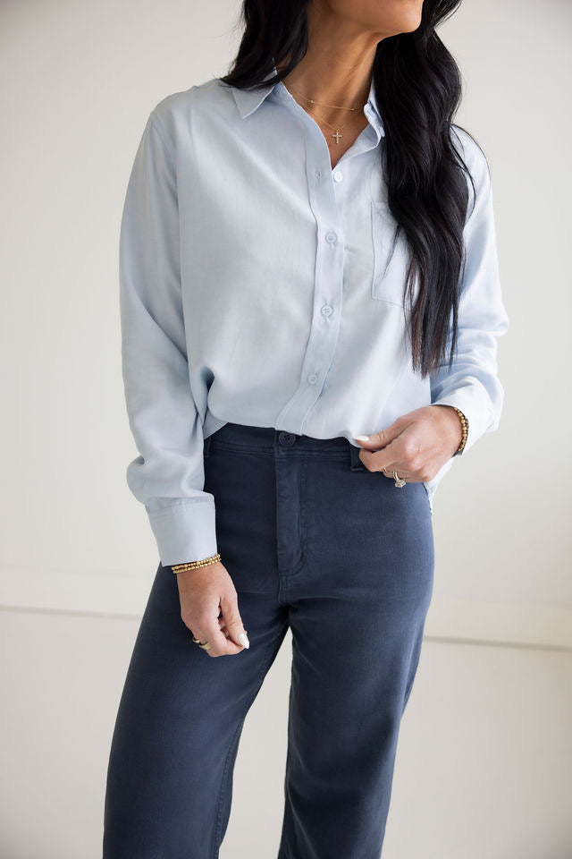 Leyla Linen Button Down Top