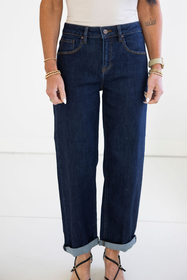 image of Korey Risen Slouchy Boyfriend Jean