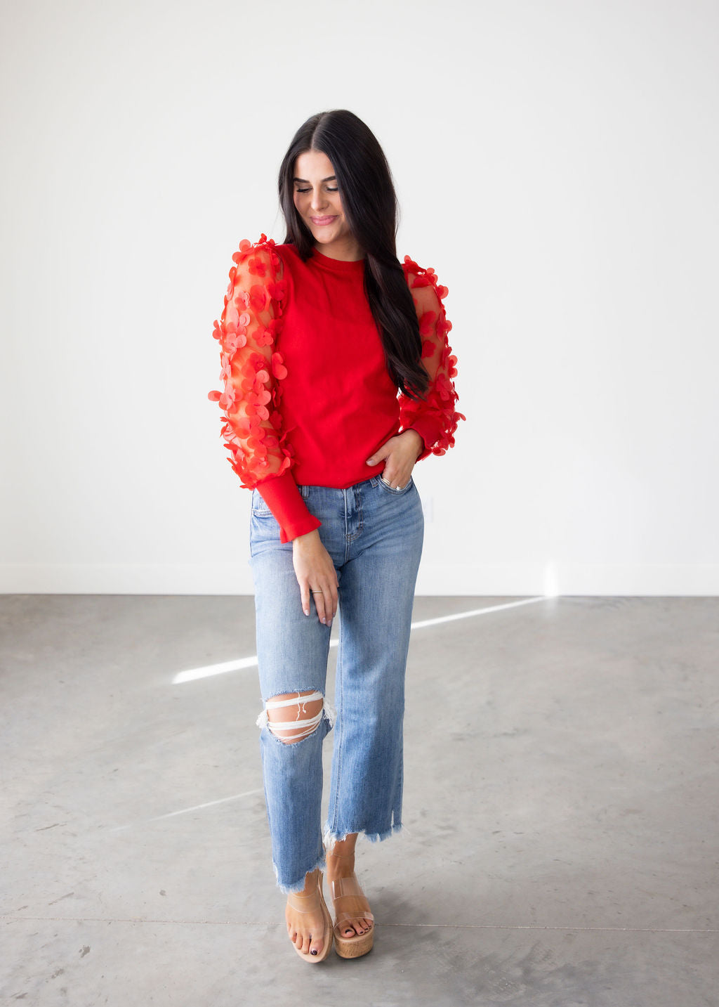 Tiara Floral Mesh Sleeve