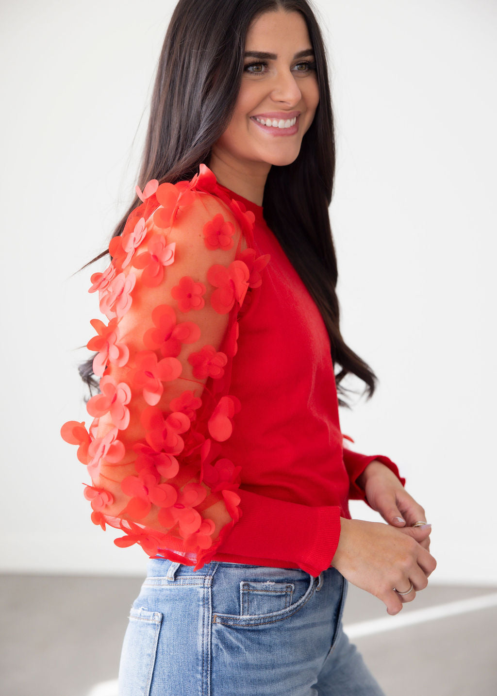 Tiara Floral Mesh Sleeve