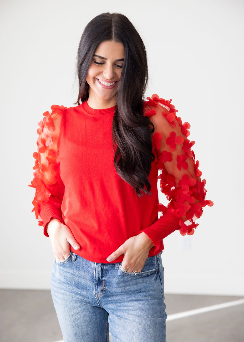Tiara Floral Mesh Sleeve