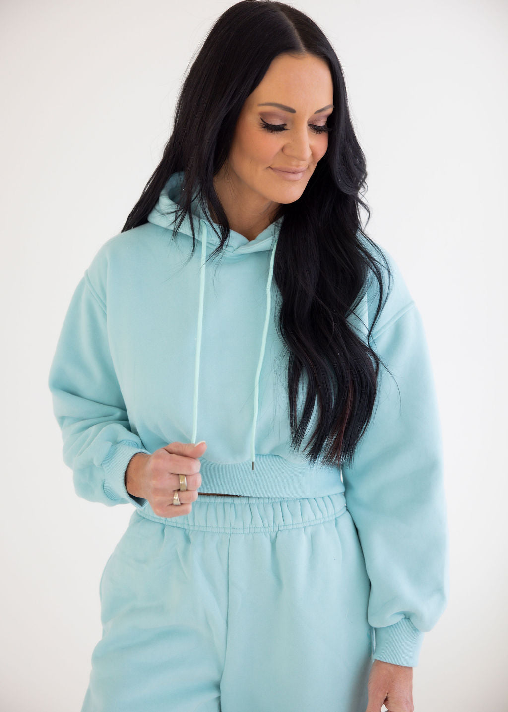 image of Easy Going Cropped Hoodie