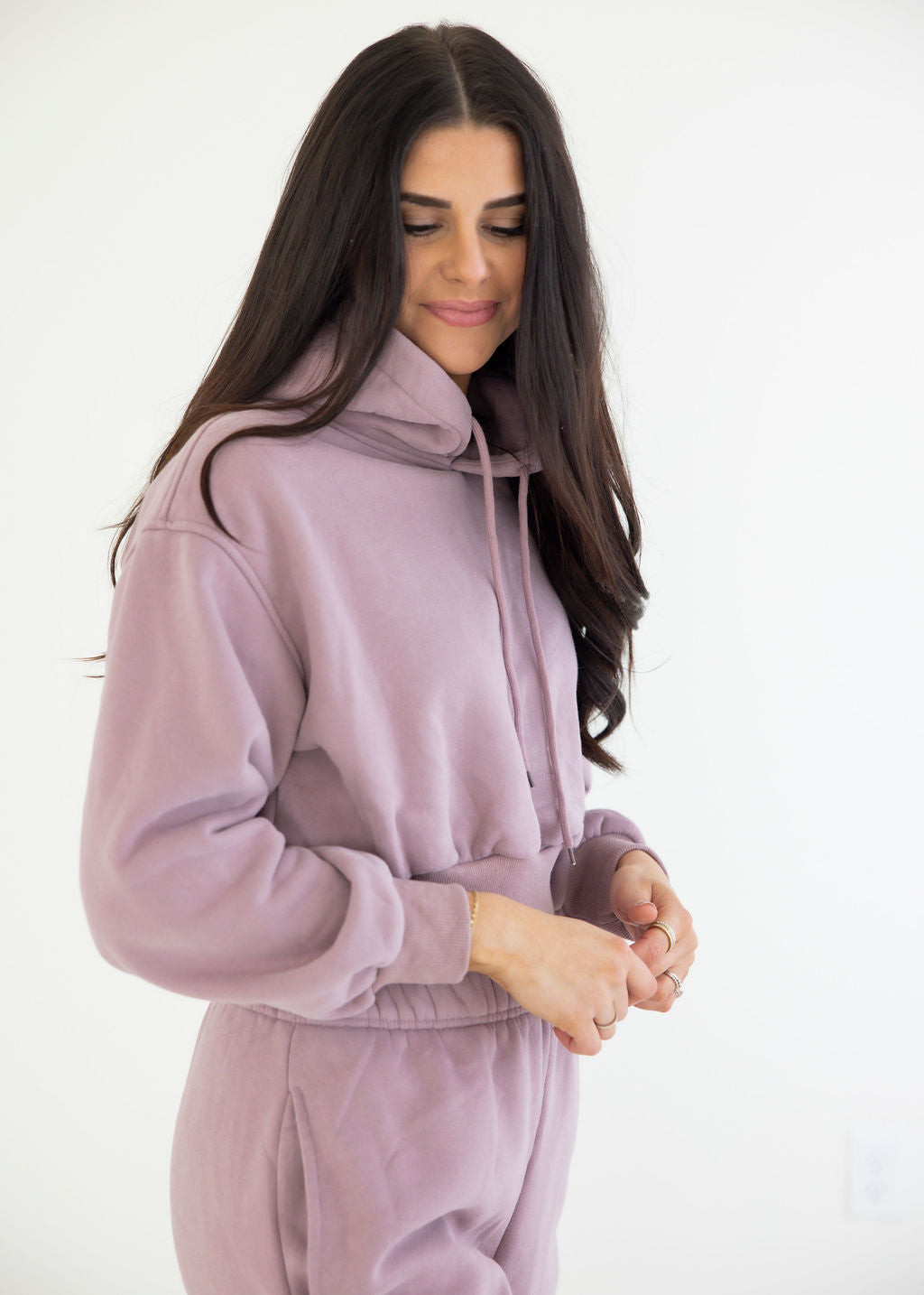 image of Easy Going Cropped Hoodie