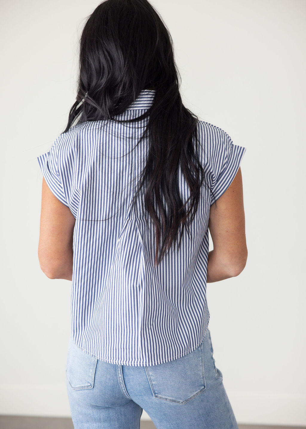 Ida Striped Button Up Top