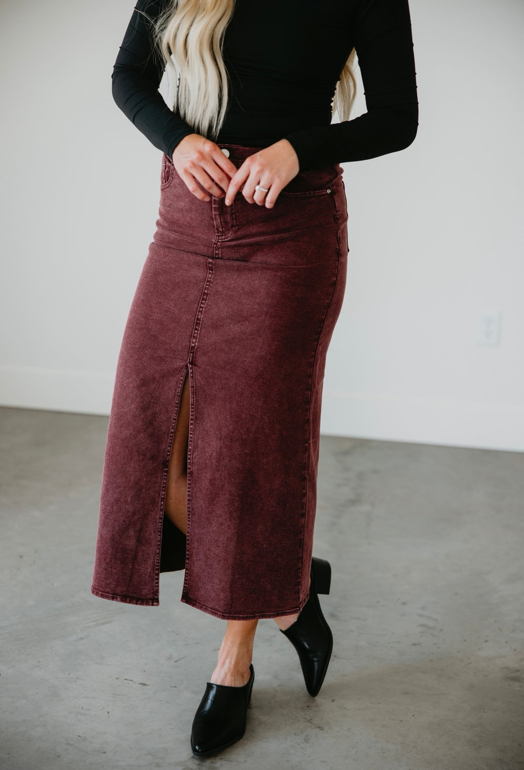 Riker Twill Maxi Skirt