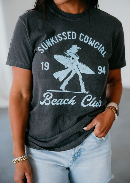 Sunkissed Cowgirl Beach Club Tee