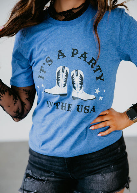 Party in the USA Boots Tee