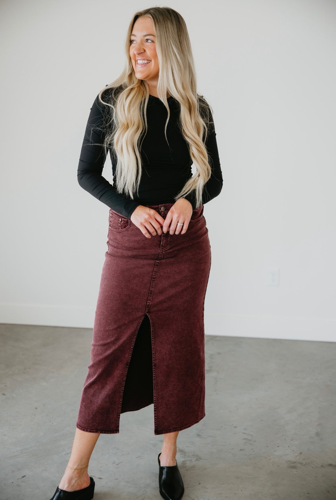 image of Riker Twill Maxi Skirt