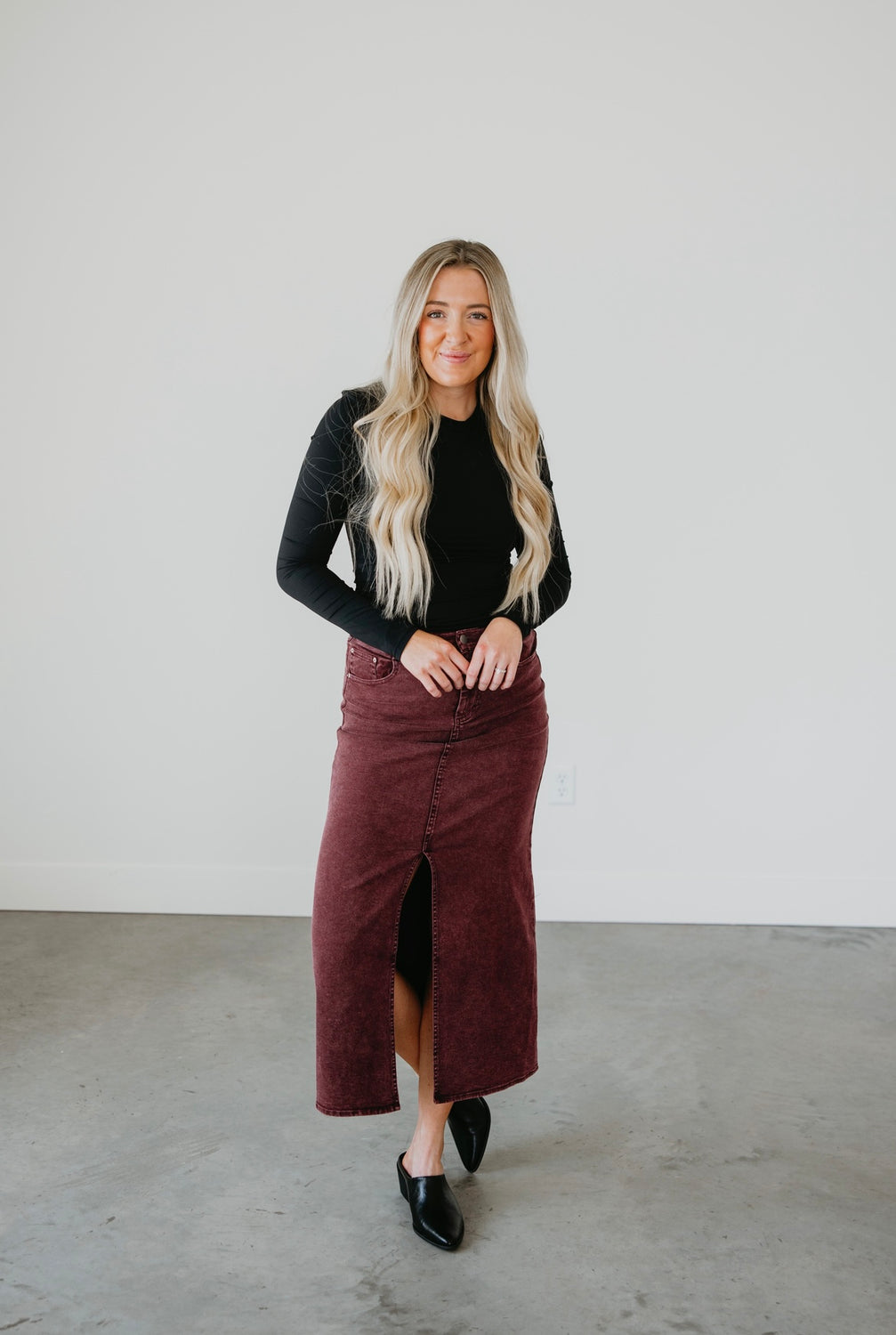 Riker Twill Maxi Skirt