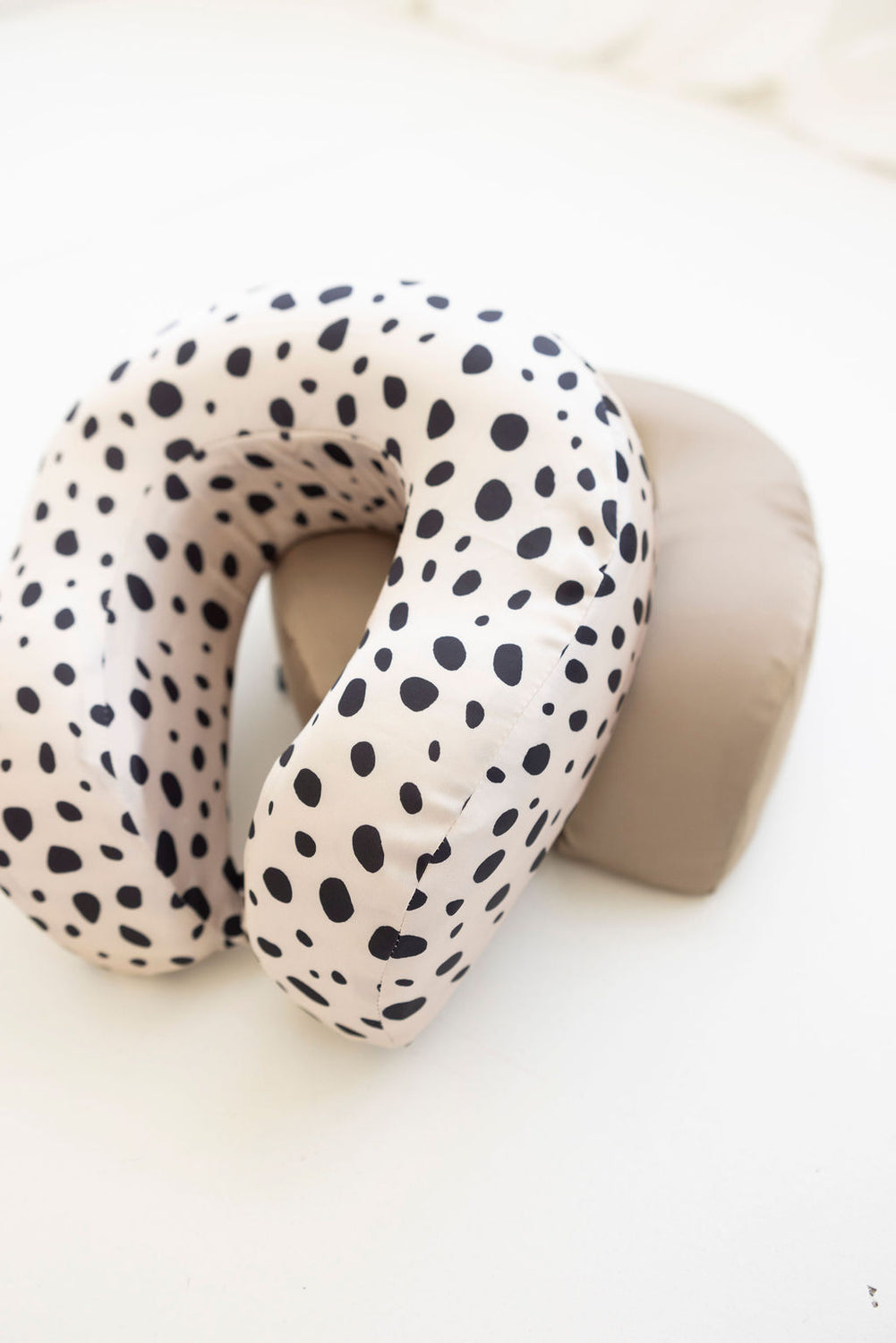 Satin Memory Foam Travel Neck Pillow