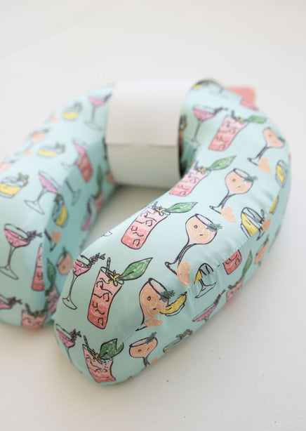 Satin Memory Foam Travel Neck Pillow product view