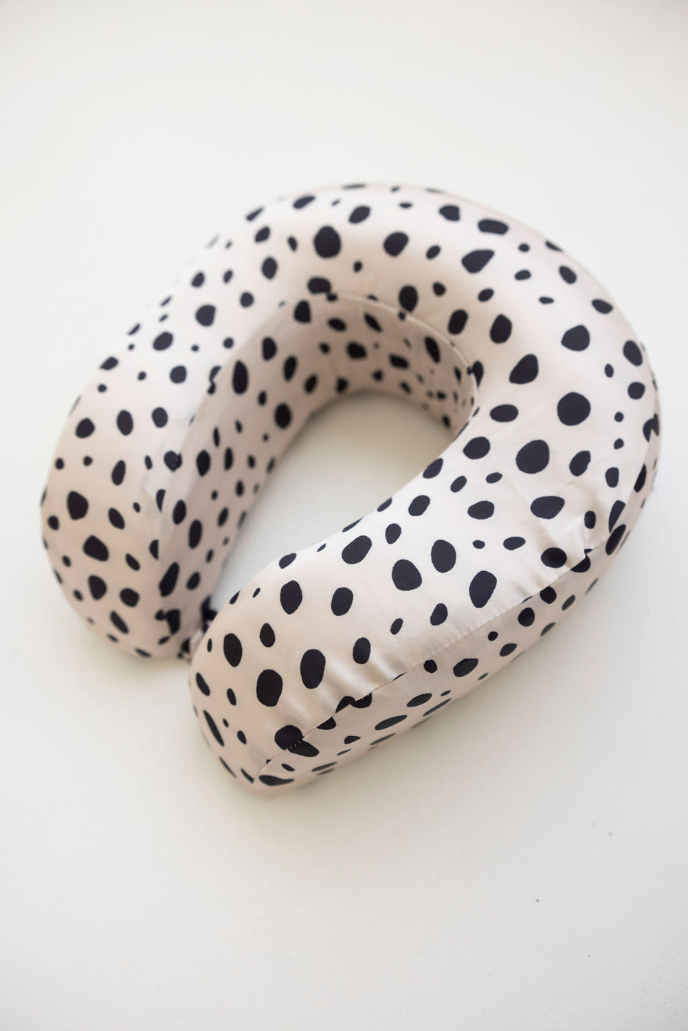 Satin Memory Foam Travel Neck Pillow