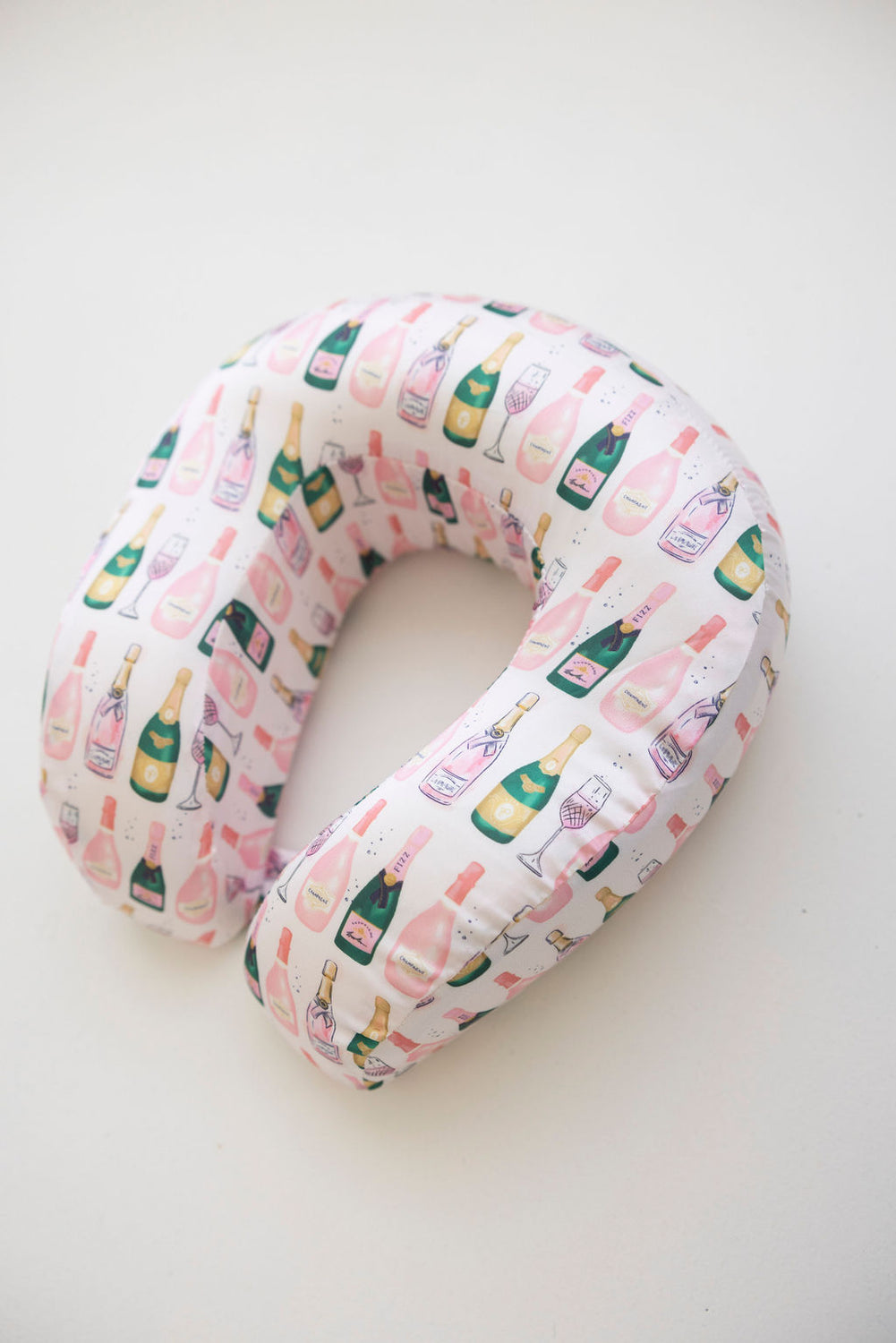 Satin Memory Foam Travel Neck Pillow