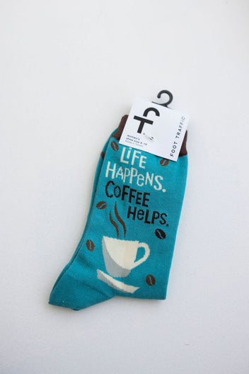 Life Happens Coffee Helps Socks