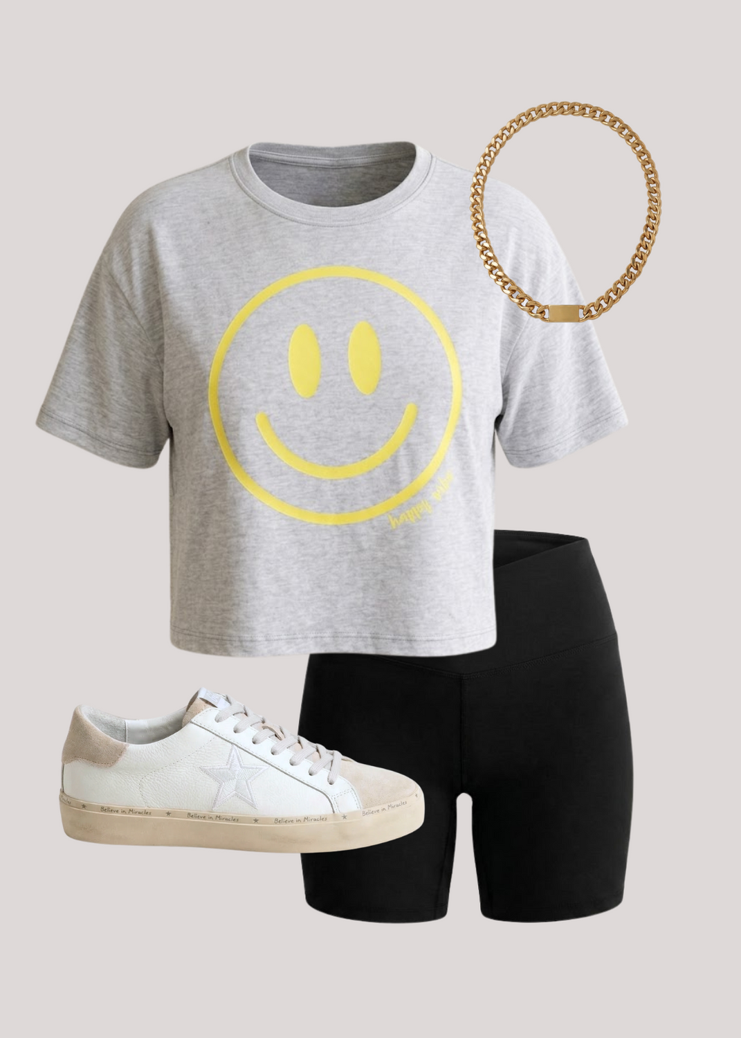 Happy Girl Crop Tee