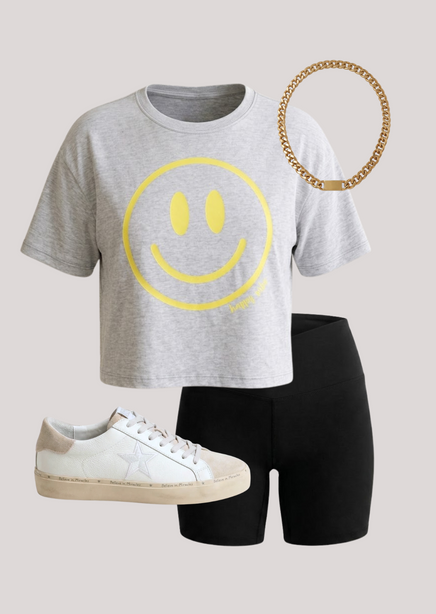 Happy Girl Crop Tee product view