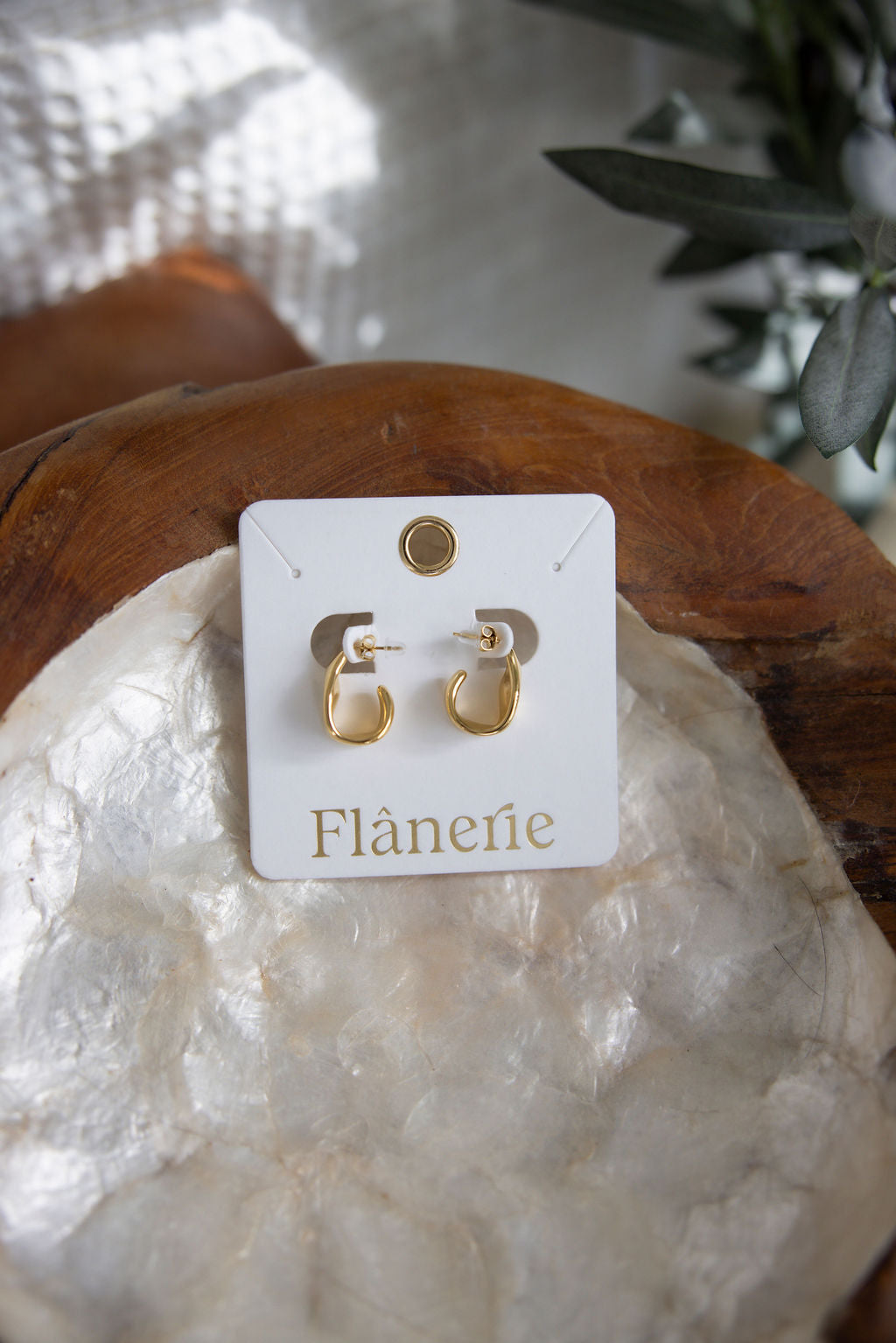 image of Wavy Hoop Earrings