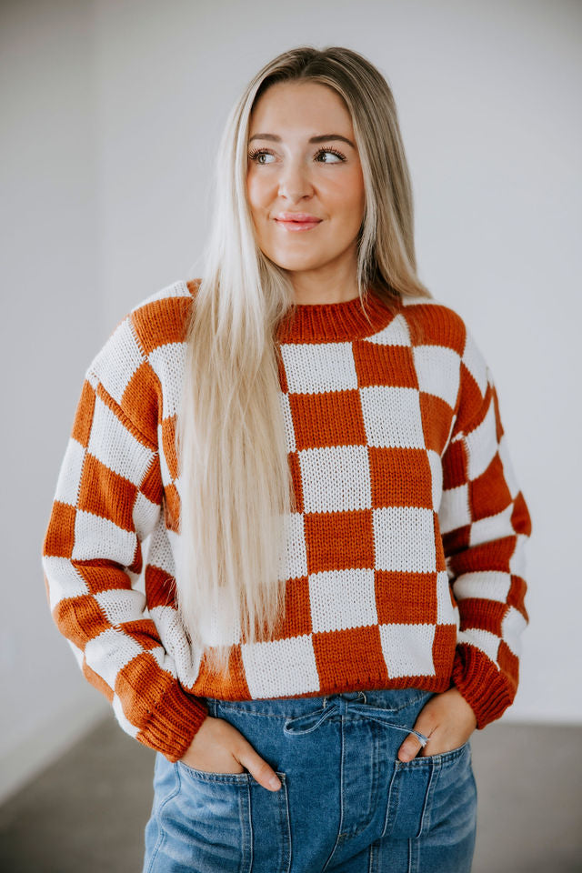 Roman Checkered Sweater
