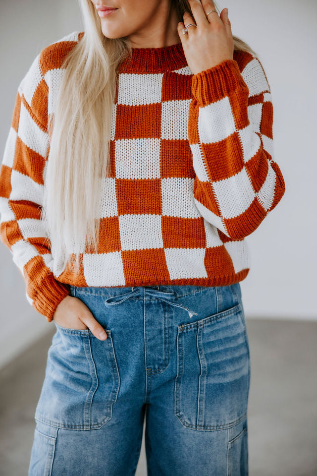 Roman Checkered Sweater