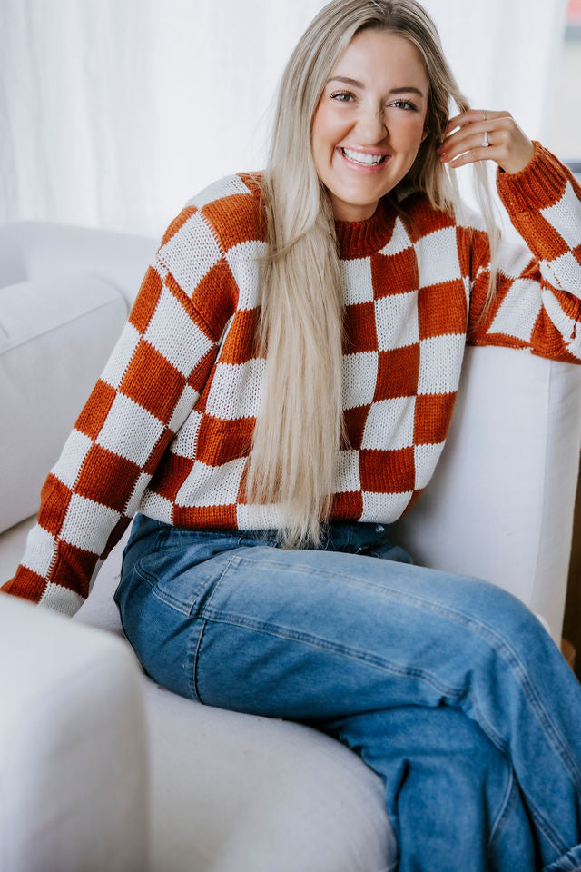 Roman Checkered Sweater