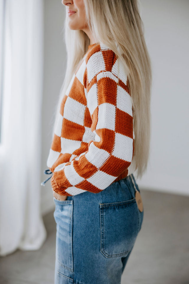 Roman Checkered Sweater
